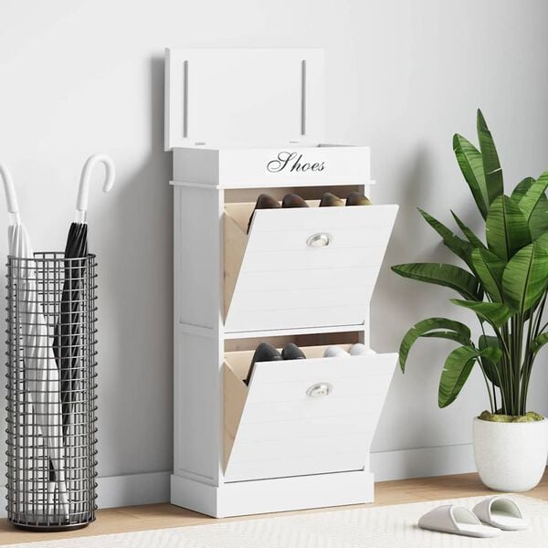 vidaXL Kenk&auml;kaappi valkoinen 50x28x98 cm keisaripuu