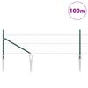 vidaXL Aitalatu Vihre&auml; 100 x 0,5 m (50 mm verkko) Ter&auml;st&auml; ja PVC:t&auml;