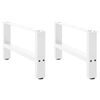 vidaXL Sohvap&ouml;yd&auml;n jalat valkoiset 2 kpl 70x(30-31) cm ter&auml;s