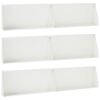 vidaXL Pato 6 kpl 100 x 12 x 30 cm Ter&auml;s valkoinen