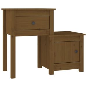 vidaXL Y&ouml;p&ouml;yt&auml; hunajanruskea 79,5x38x65,5 cm t&auml;ysi m&auml;nty