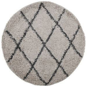 vidaXL P&ouml;rr&ouml;matto PAMPLONA korkeanukka moderni beige/antras. &Oslash; 80 cm