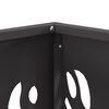 vidaXL Tulisija Musta 40 x 40 x 40 cm Teräs
