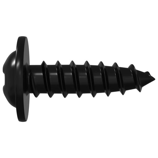 vidaXL Itsekiertev&auml; kynsi 16364 pcs Musta 3,5 x 12 mm Rauta