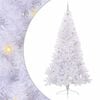 vidaXL Tekojoulukuusi 300 LED-valoilla Valkoinen 240 cm PVC ja ter&auml;s