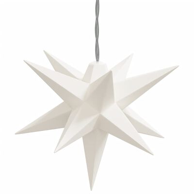 vidaXL Joulun tähtivalo 10 LED-valoa valkoinen 10 cm