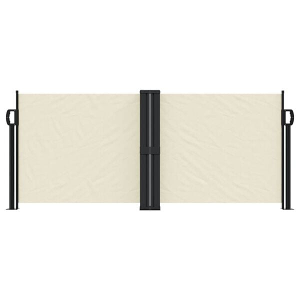 vidaXL Sis&auml;&auml;nvedett&auml;v&auml; sivumarkiisi 100x600 cm kerma