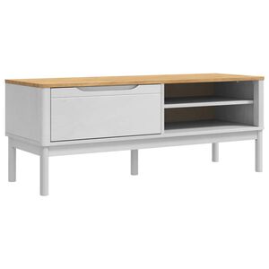 vidaXL Eteinen penkki FLORO Valkoinen 115 x 40 x 45 cm