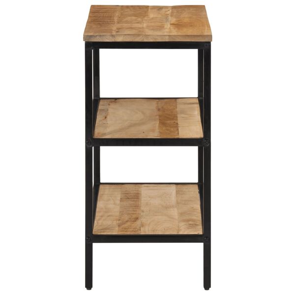 vidaXL Konsolipöytä 70x35x70 cm täysi karkea mangopuu