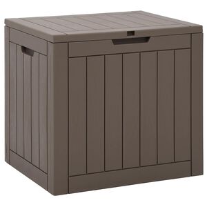 vidaXL Puutarhan varastoarkku harmaa 55,5x43x53 cm polypropeeni