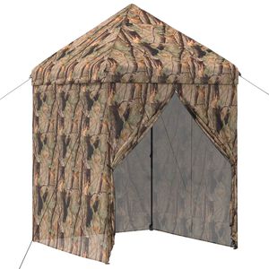 vidaXL Pikagazebo 4 sivusein&auml;ll&auml; 2 x 2 m Mets&auml;kamouflage