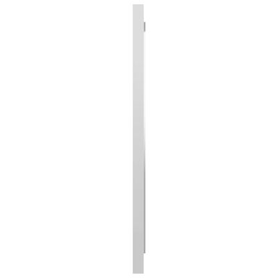 vidaXL Kylpyhuonepeili korkeakiilto valkoinen 40x1,5x37 cm lastulevy