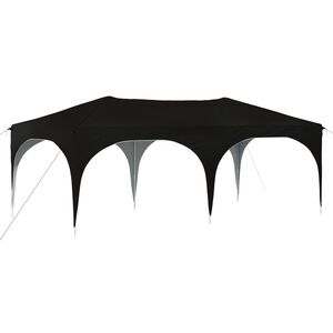 vidaXL Pop-up Juhlateltta 575 x 288 x 245 cm Musta Oxford-kangas