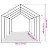 vidaXL Telttakangas ilman kehyst&auml; Harmaa 8 x 4 m PE