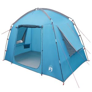 vidaXL M&ouml;kki teltta katolla Sininen 210 x 210 x 138 cm Polyesteri