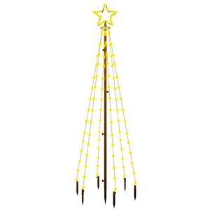 vidaXL Joulukuusi piikill&auml; 108 l&auml;mpim&auml;n valkoista LED-valoa 180 cm