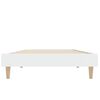 vidaXL Sängynrunko valkoinen 75x190 cm tekninen puu