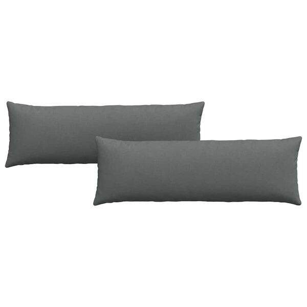 vidaXL Sohvatyynyt 2 pcs Tumma harmaa 120 x 40 cm kangas