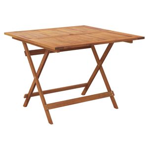 vidaXL Kokoontaittuva puutarhap&ouml;yt&auml; 90x90x75 cm t&auml;ysi akasiapuu