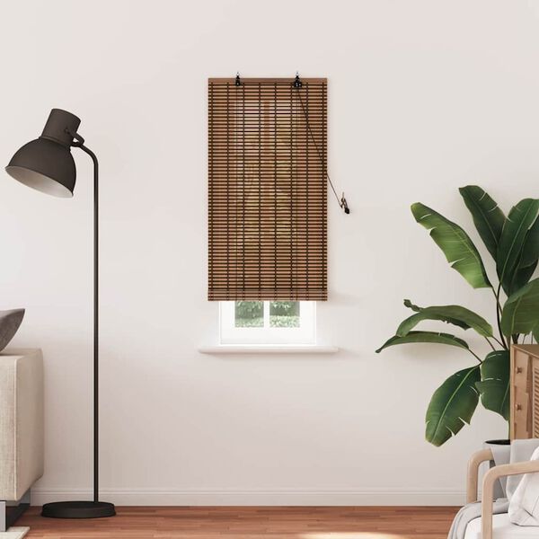 vidaXL Rullaverho verhoilla Ruskea 60 x 220 cm Bambu