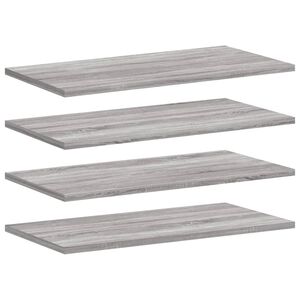 vidaXL Sein&auml;hyllyt 4 kpl harmaa Sonoma 60x20x1,5 cm tekninen puu