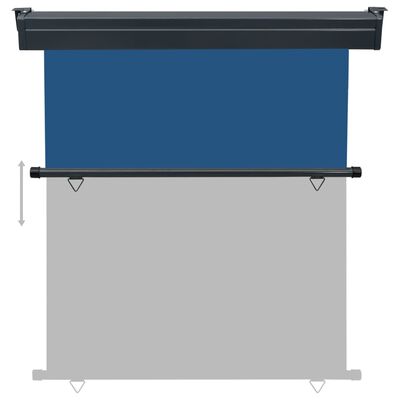 vidaXL Parvekkeen sivumarkiisi 160x250 cm sininen