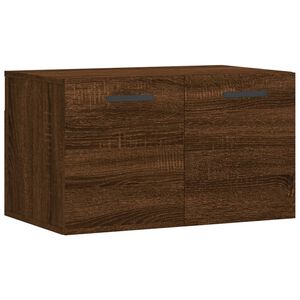 vidaXL Sein&auml;kaappi ruskea tammi 60x36,5x35 cm tekninen puu