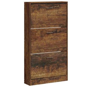 vidaXL Kenk&auml;kaappi savutammi 59x17x108 cm tekninen puu