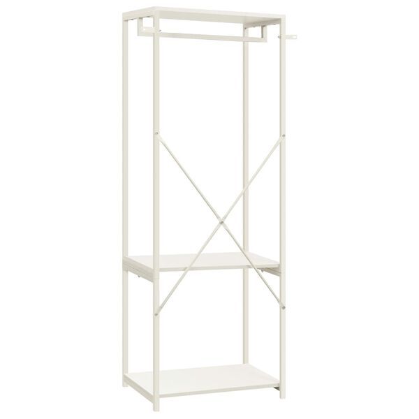 vidaXL Vaatekaappi valkoinen 60x40x167cm metalli ja lastulevy