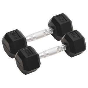 vidaXL K&auml;sipainot 2 kpl 4 kg kokonaan valurautaa