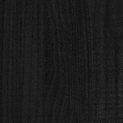 vidaXL Kirjahylly musta 40x30x71,5 cm täysi mänty