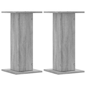 vidaXL Kaiutintelineet 2 kpl harmaa Sonoma 30x30x60 cm tekninen puu
