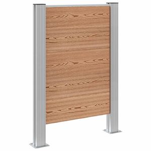 vidaXL Roska-aitaus Ruskea 85 x 12 x 115 cm Alumiini ja WPC