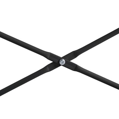 vidaXL Tietokonepöytä musta 110x60x138 cm lastulevy