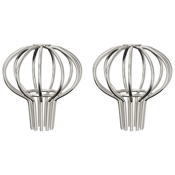 vidaXL R&auml;nnin lehden suojus 2 pcs Hopea 50 mm Ruostumaton ter&auml;s