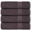 vidaXL K&auml;sipyyhkeet SAMPAKKO 4 kpl antrasiitti 50x100 cm 360 gsm