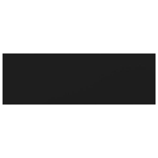 vidaXL Kirjahyllytasot 8 kpl musta 60x20x1,5 cm lastulevy