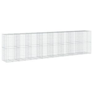 vidaXL Kivikori katolla 800x100x200 cm galvanoitu rauta