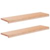vidaXL Portaiden p&auml;&auml;llysteet 2 kpl 90 x 30 x 2 cm Luonnollinen