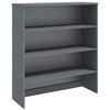 vidaXL Yl&auml;kaappi HAMAR tummanharmaa 90x30x100 cm t&auml;ysi m&auml;nty