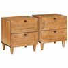 vidaXL Y&ouml;p&ouml;yt&auml;kaappi 2 pcs Vaaleanruskea 40 x 33 x 46 cm Tekninen puu