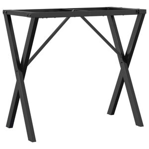 vidaXL Ruokap&ouml;yd&auml;n jalat X-muoto 80x40x73 cm ter&auml;st&auml;