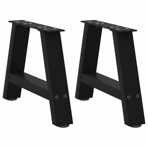 vidaXL Sohvap&ouml;yd&auml;n jalat A-muotoiset 2 kpl musta 30x(30-31) cm ter&auml;s