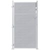vidaXL Puutarhaportti lukkoon Hopea 96 x 180 cm Ruostumaton teräs