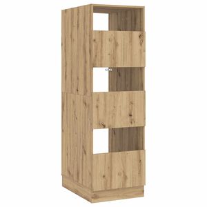 vidaXL Pyykkikaappi ovella Artisan tammi 50 x 68 x 162 cm Tekninen puu