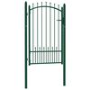 vidaXL Aitaportti EMMEN piikeill&auml; ter&auml;s 104x117 cm vihre&auml;