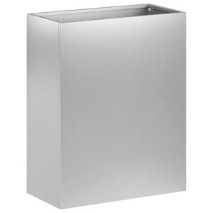 vidaXL Puutarha ruukku Hopea 40 x 20 x 50 cm Galvanoitu ter&auml;s