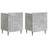 vidaXL Y&ouml;p&ouml;yt&auml;kaappi 2 kpl Betoninharmaa 43 x 34,5 x 52 cm