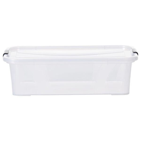 vidaXL S&auml;ilytyslaatikot kansilla 5 kpl l&auml;pin&auml;kyv&auml; 7 l