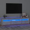 vidaXL TV-taso LED-valoilla betoninharmaa 195x35x40 cm